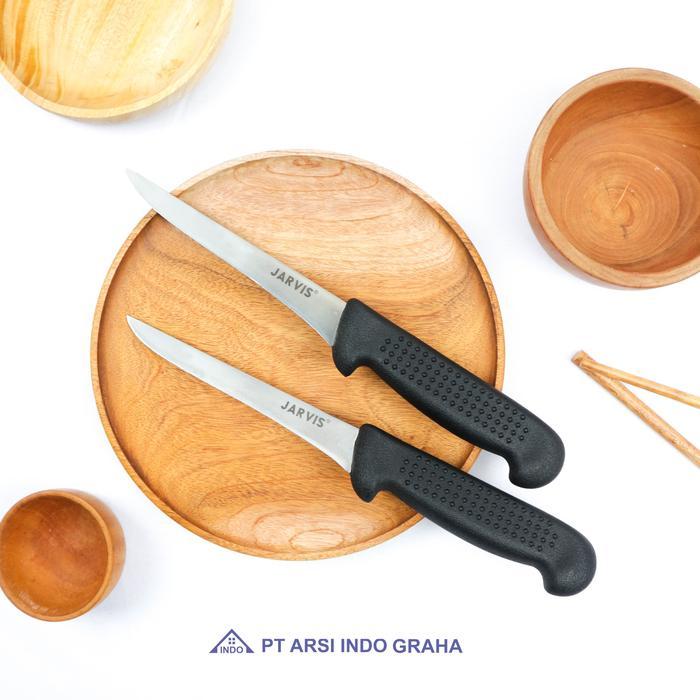 1401059 JARVIS 15 CM NARROW STRAIGHT BONING KNIFE FLEXIBLE WITH LATEST DESIGN NON-SLIP HANDLE PISAU