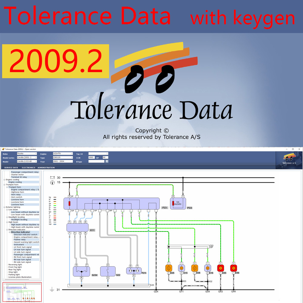 Newest Tolerance Data 2009.2 with keygen Car Repair Tool Software