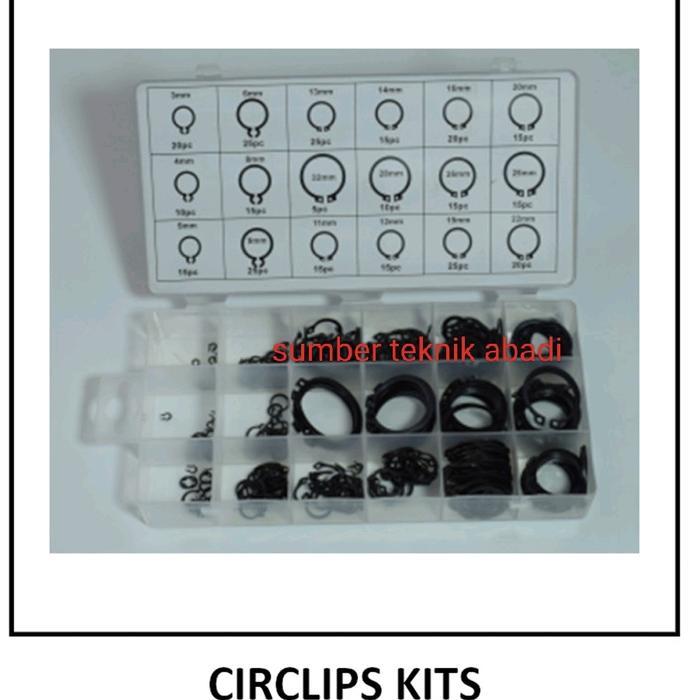 TERLARIS circlip kit / snap ring set / c ring snap per box