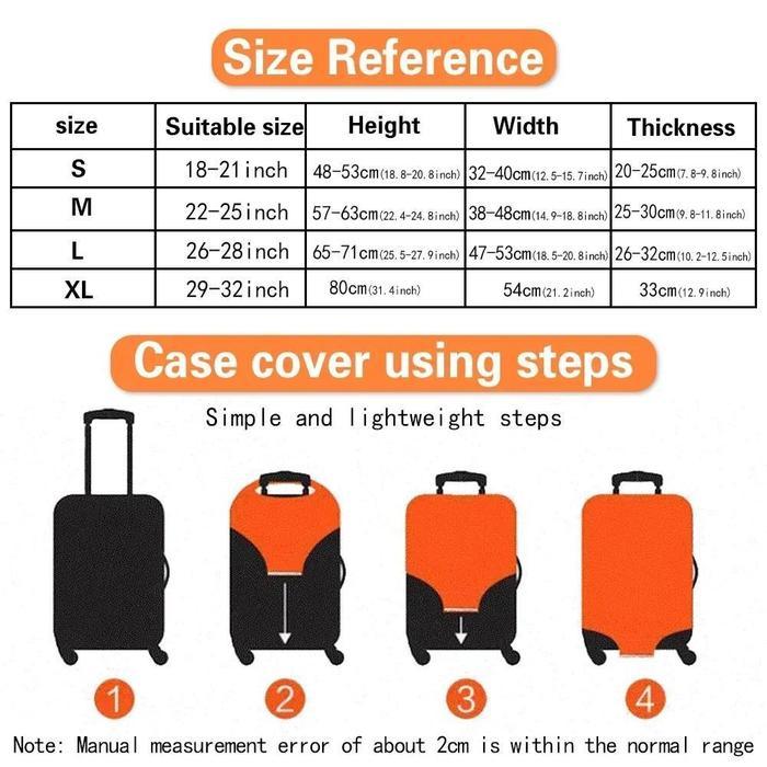 Bagasi Baru Lindungi Bersama Koper Bagasi Kasus Travel Dust Cover 18-32 Inch Bear Pattern Set