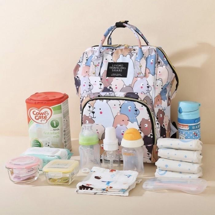 Premium Tas Bayi 6010 - Tas Bayi Lts Cartoon Diaper Bag Anello - G1 Original