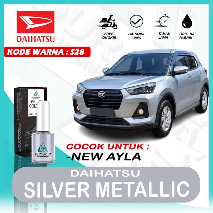 Cat Oles Penghilang Baret Daihatsu Glittering Silver/Silver S28 All New Ayla