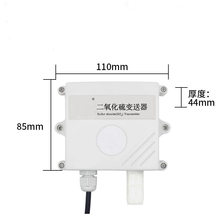 RS485 SO2 SENSOR MODULE 0-20PPM 0-2000PPM SO2 TRANSMITTER DETECTOR GAS SENSOR SO2 0-5V/0-10V/4-20MA