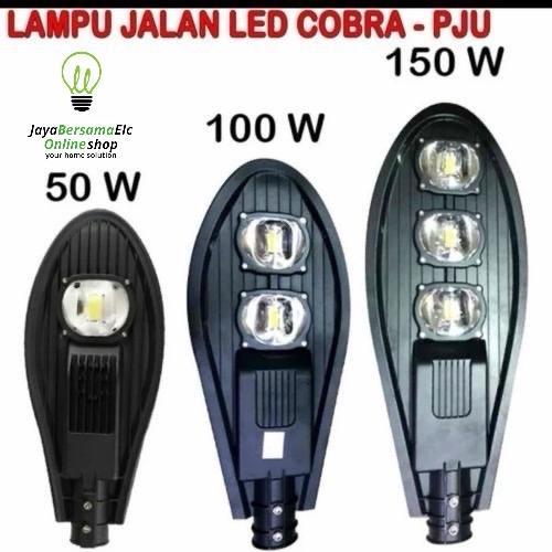 Premium Lampu Jalan Pju Cobra Led 50W 100W / Lampu Outdoor Original