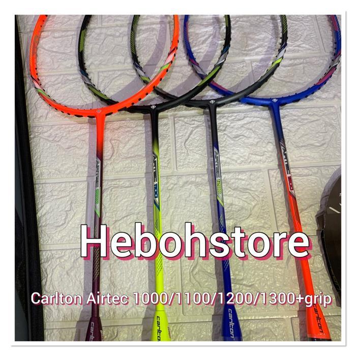 Raket Badminton CARLTON AIRTEC 1000/1100/1200/1300+senar YONEX BG66