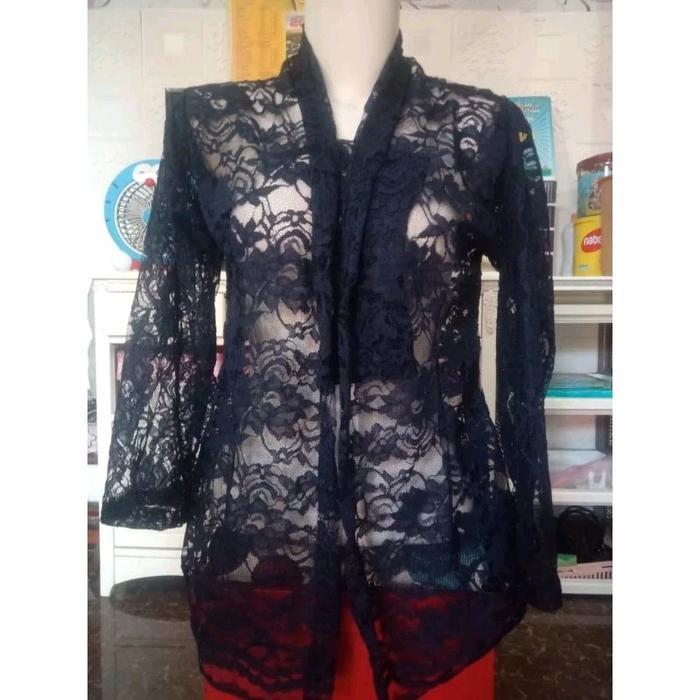 Kebaya burkat kutu baru/kebaya nenek jaman dulu/Baju tradisional/ Baju Ibu Panjang Cantik