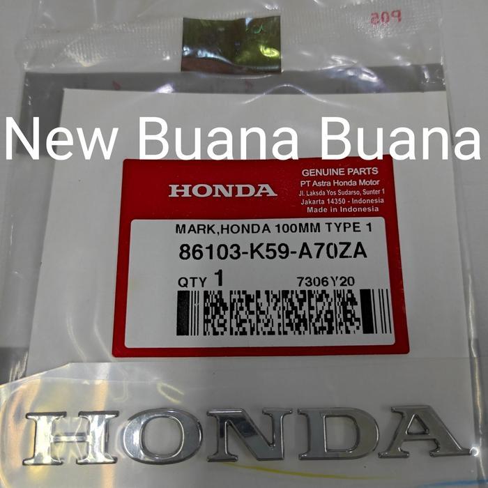 Stiker Emblem Mark Honda 100MM Type 1 New Vario 150 86103K59A70ZA