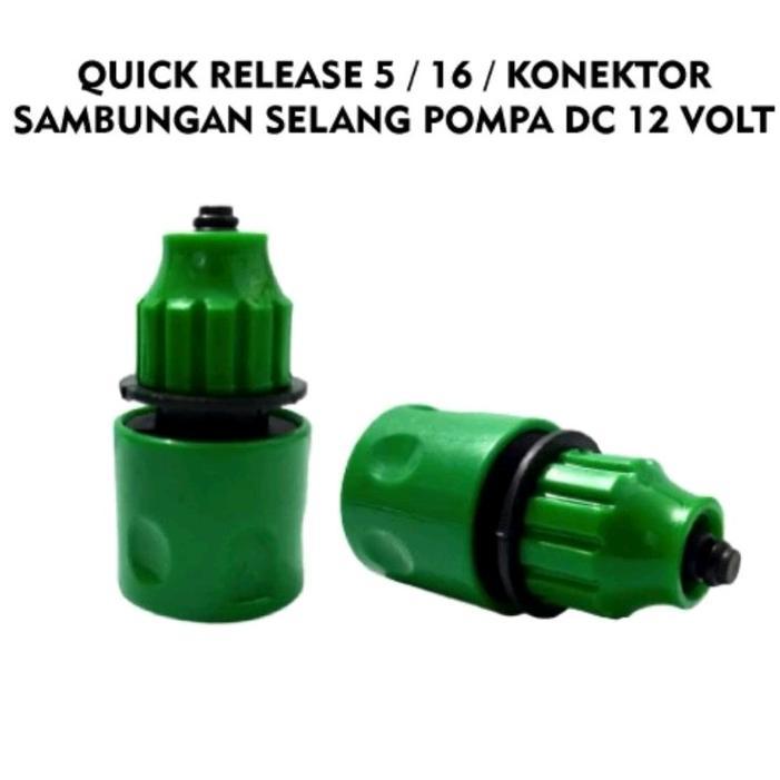 TERBATAS Quick Release Konektor Selang 5/16 Inch