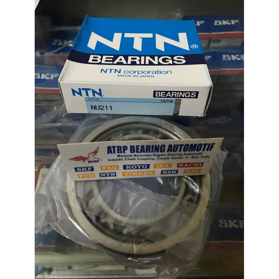 Cylindrical Roller Bearing Nu 211 Nu211 Ntn Japan Original 55X100X21