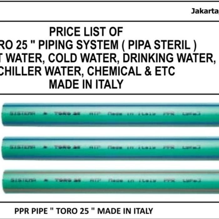 PIPA 1" INCH PPR TORO PN10