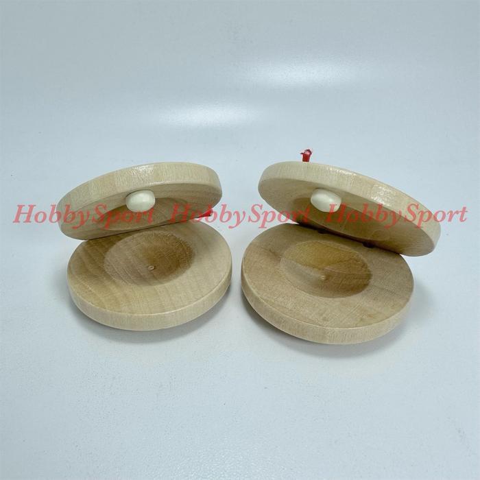 Kastanyet Kayu Castanyet Castanet Clap Mainan Alat Musik Perkusi Wood