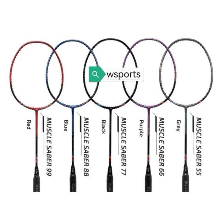 Raket Badminton Hiqua Muscle Light C19 C 19 Saber 55 66 77 88 99 Original