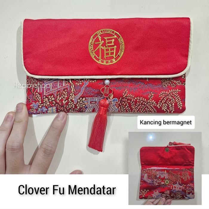 DOMPET ANGPAO KAIN IMLEK, ANGPAO KAIN MERAH CHINESE