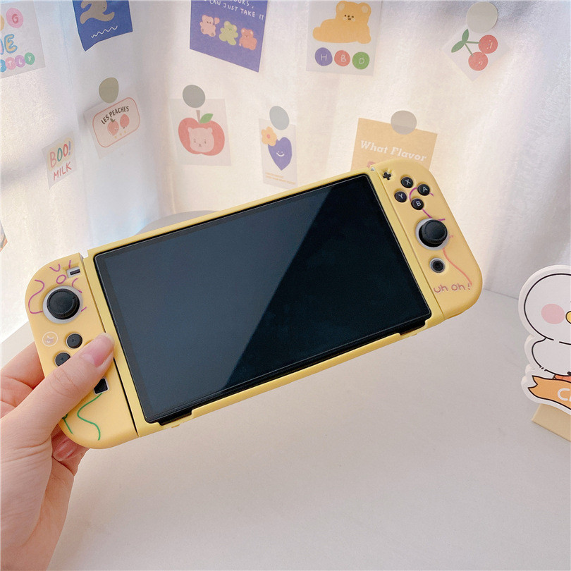 Cute SpongeBob Patrick Star Case Dock Station Cover Protective Shell For Nintendo Switch Oled