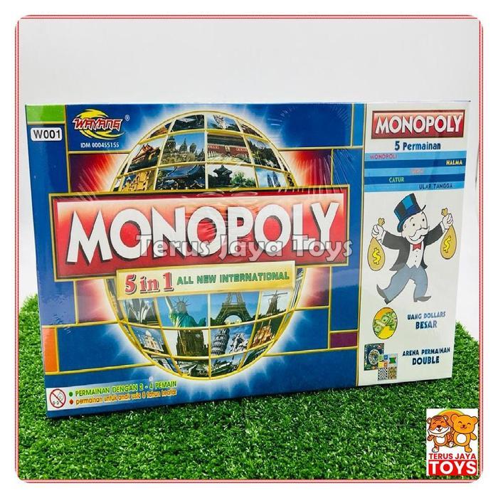 Mainan Game Monopoli 5in1 - Monopoli 5in1