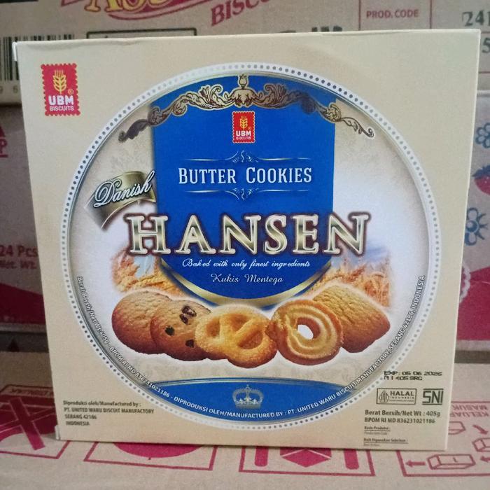 QUALITY UBM HANSEN BUTTER COOKIES 405gram Ed 2026