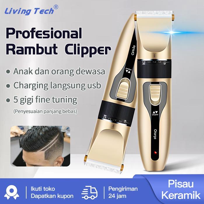 Profesional Rambut Clipper / Gunting Rambut Listrik Clipper