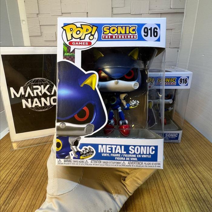 HOT SALE FUNKO POP GAMES SONIC THE HEDGEHOG - AMY #915 METAL SONIC #916 ORIGINAL FUNKO TERMURAH