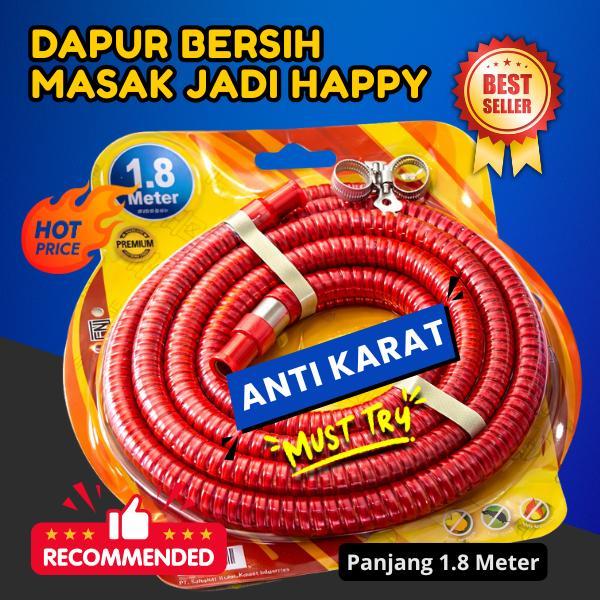 Selang Regulator Kompor Gas yang Aman dan Bagus untuk tabung 3kg dan 12kg Selang Regulator Kompor