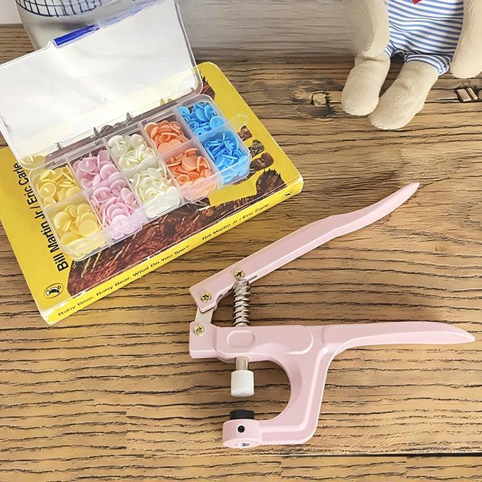 TERLARISSS T5 Button Alat Press Kancing Jepret Snap Plastik Tang Pasang Snap Plastic Button Tang