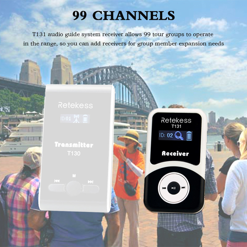 Retekess T130 T131 Tour Guide Accessories Tour Guide Wireless Audio System Wireless Audio