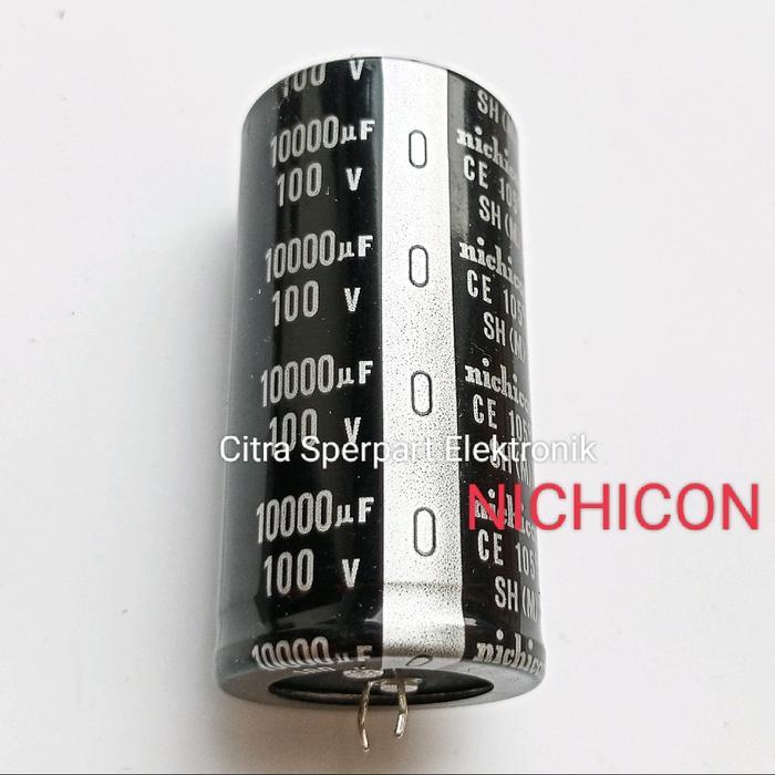Ada Stok ELCO 10000UF 100V NICHICON KAPASITOR ELCO 10000UF 100V CAPACITOR ELCO 10000UF 100V