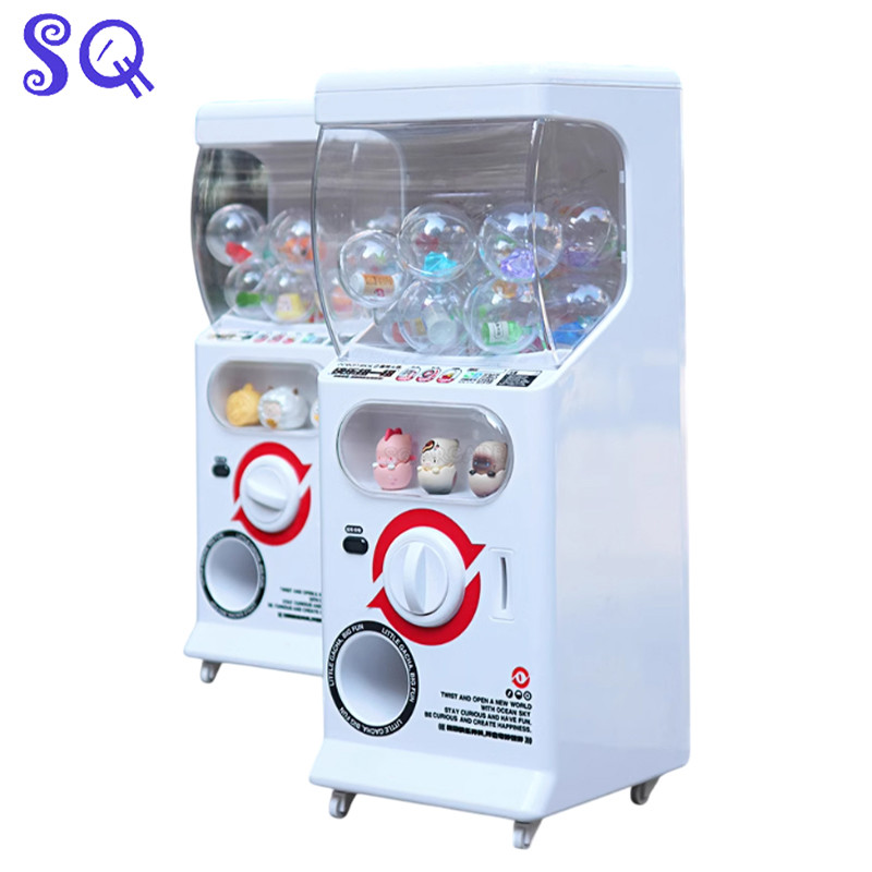 Mini Gachapon Machine Arcade Gum Capsule Toy Candy Machine Vending Machine Sliding Door Gachapon