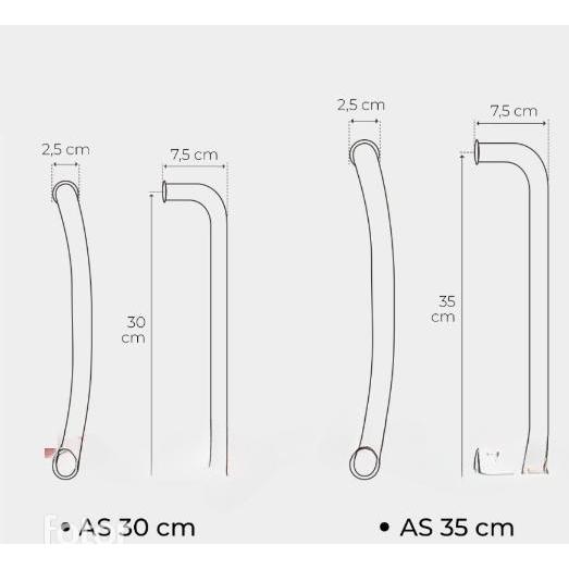 Hot Sale Handle Lengkung / Handle Pisang / Handle Pintu Aluminium Lengkung