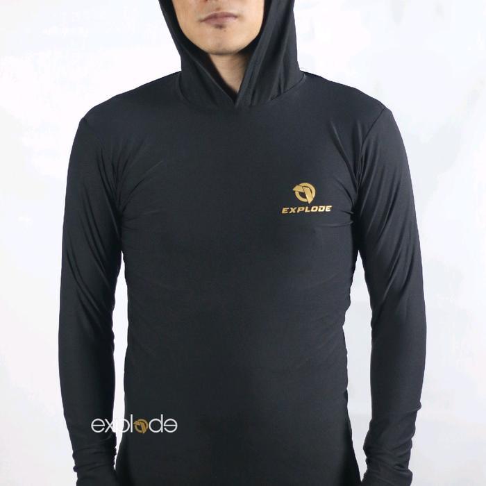 Pinnacle Outdoor - Baselayer Hoodie/Manset Badan Pria Dan Wanita Olahraga Sport/Baselayer Explode