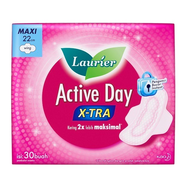 Laurier Active Day X-Tra Maxi Wing 30'S