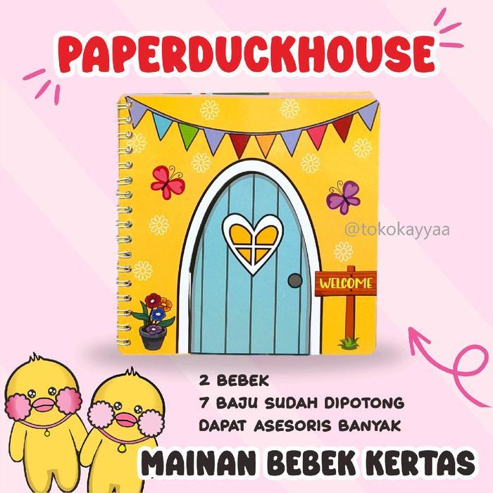 Tokokayyaa - Mainan bebek viral paperduckhouse, Mainan edukasi, Mainan kertas, rumah bebek viral Set