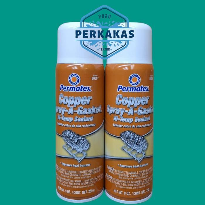 Permatex Cooper Spray A Gasket Hi temp Sealant 255gr/Lem gasket spray