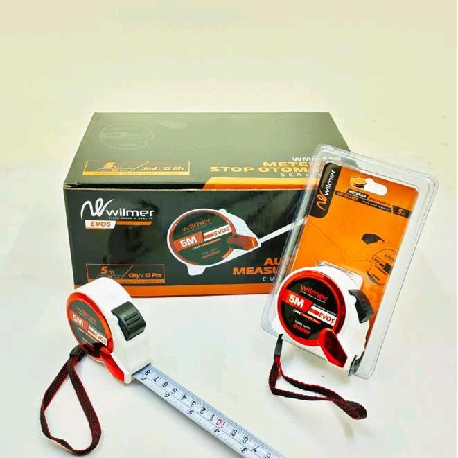 Meteran WILMER EVOS 5 Meter / Meteran AUTO STOP AUTO LOCK EVOS WILMER EVOS 5M