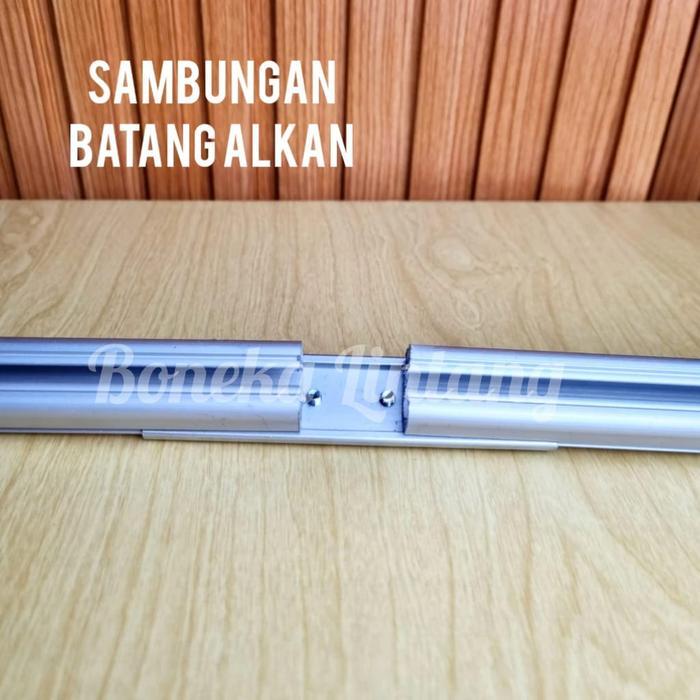 "New" Rel Alkan Vitrase - Batang Aluminium Kotak Tirai Pintu Jendela
