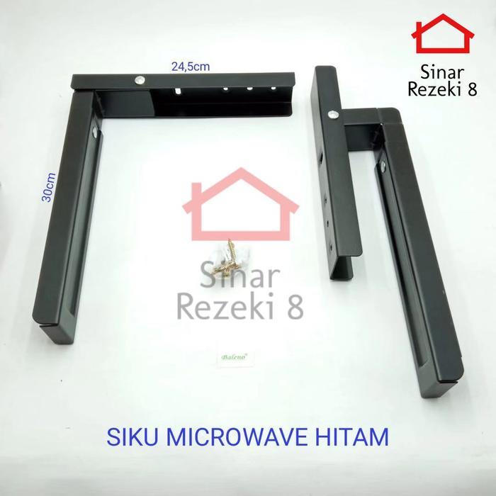 Siku Microwave / Bracket Penyangga Oven Rak Meja Dinding Support