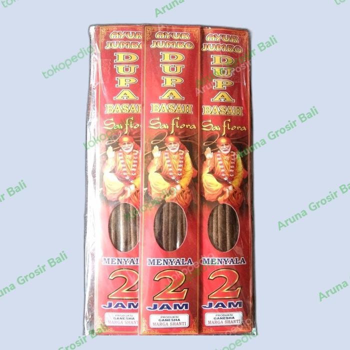 Aruna Grosir Bali Dupa Harum Basah 2 Jam Herbal Jumbo 8 Stick Aroma Lembut Panjang 28cm Cocok Untuk