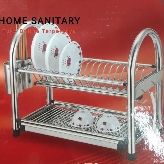 Tirisan Piring Stainless Rak Piring Rak Dapur