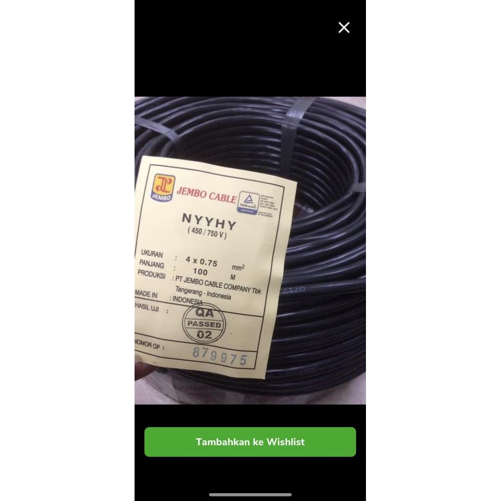 Kabel Jembo Nyyhy 4X0,75 4X0.75 4 X 0,75 4 X 0.75 Jembo 50M 50 Meter
