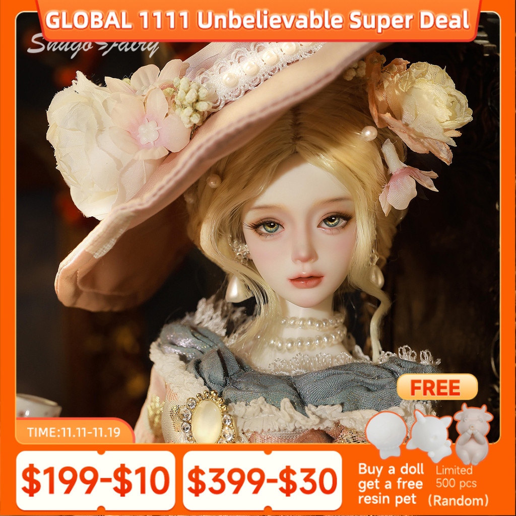 BJD Doll 1/4 Ariana European Palace Court Style Heavy Detail Clothing Hat ShugaFairy Peerless Belle