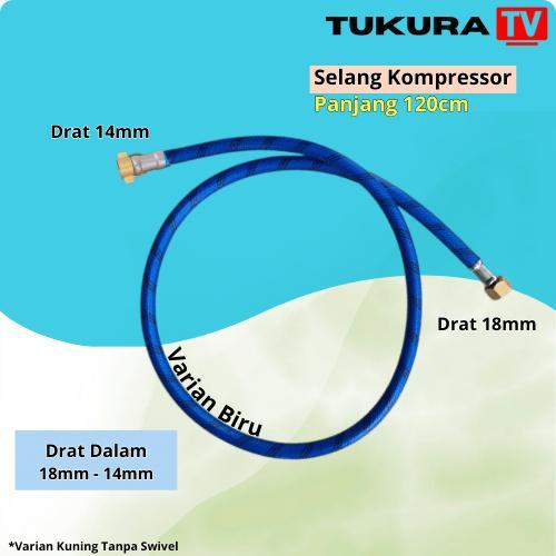 Selang Sprayer Elektrik Pertanian Panjang 120Cm Selang Sprayer Kompressor Drat Kuningan