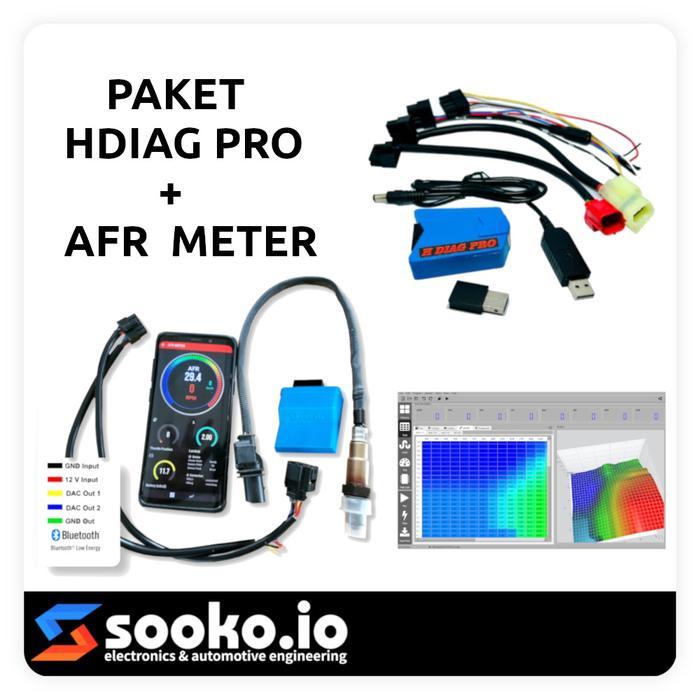 TERMURAH PAKET HDIAG PRO + AFR METER WIDE BAND PROMO