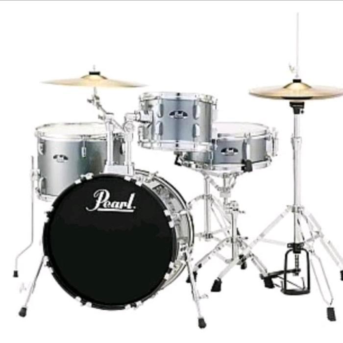 Pearl Roadshow RS584 (Bass 18) Drum Set Grindstone Sparkle - Drum Pearl RS 584 / Pearl Drum RS-584 /