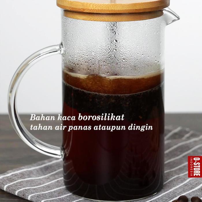 Teko Seduh Kopi Manual Kaca Press Coffe Maker Pembuat Kopi Manual French Press Teko Kopi Coffe Pot