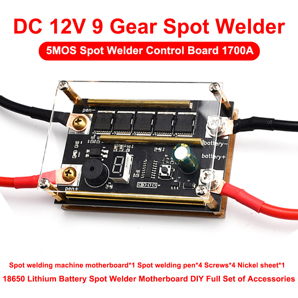 12V Spot Welder Module 18650 Lithium Battery 5MOS Spot Welder Motherboard DIY Battery Spot Welding