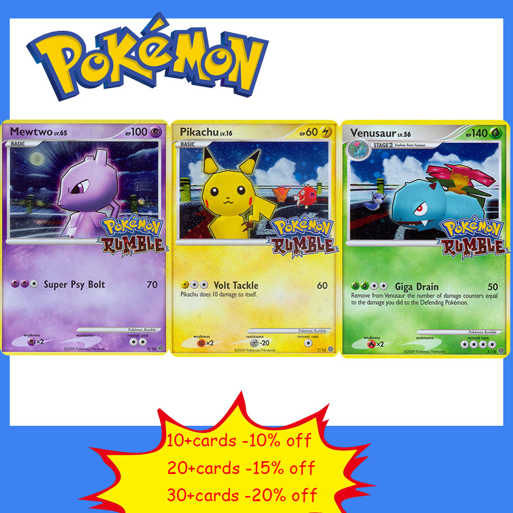 Pokemon Cards Starry Sky Dragon (DR) Charizard 100 Rumble (RM) Pikachu Mewtwo Venusaur Foil PTCG