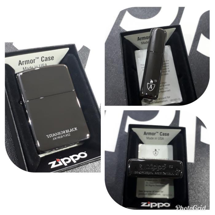 Zippo Titanium Black Armor Case