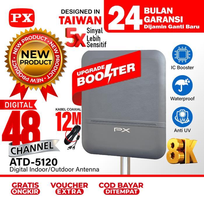 Antena TV Digital Indoor Outdoor Booster Antena TV Digital STB TV Digital Tabung Antena Digital