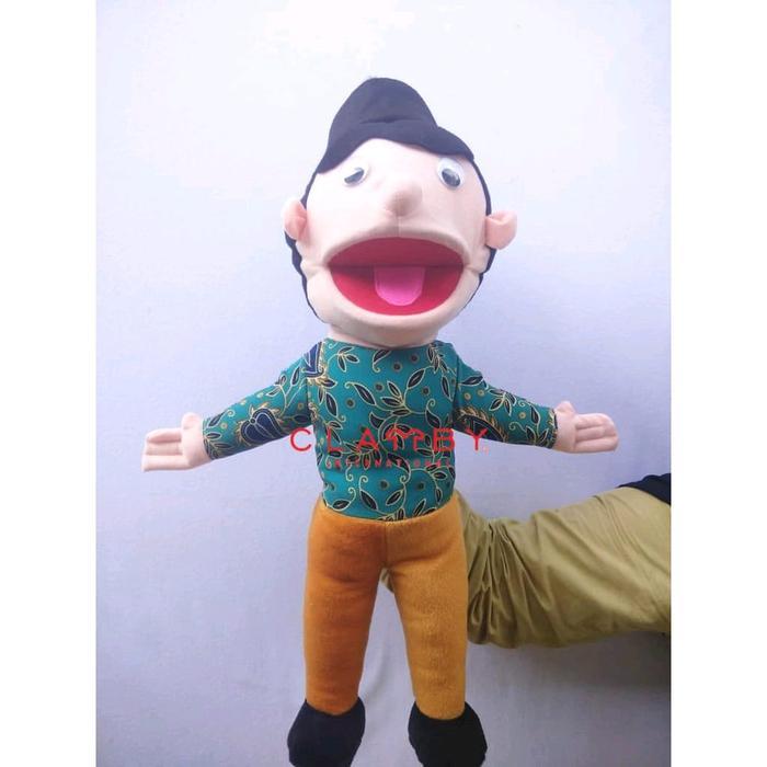 boneka tangan muppet karakter santri baju batik | boneka panggung - SANTRI PUTRA