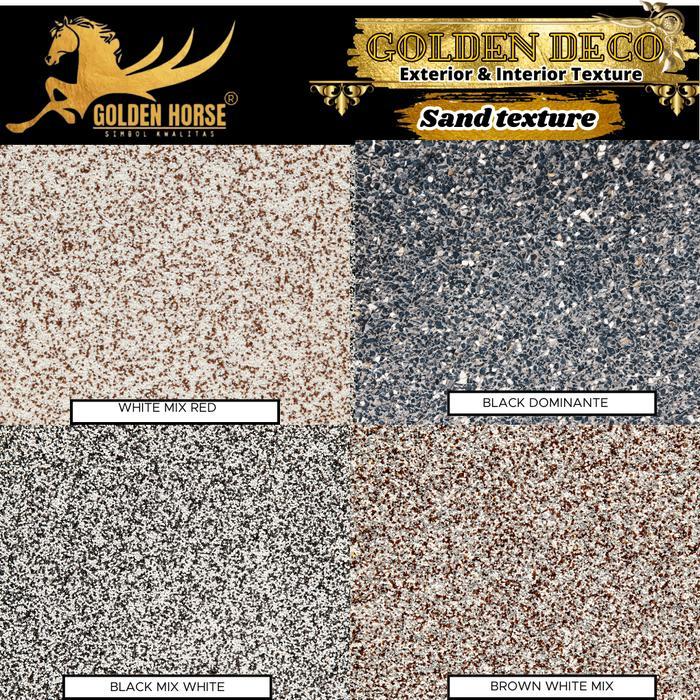 Cat Dinding Sand Texture Golden Deco 4 Kg - Golden Horse