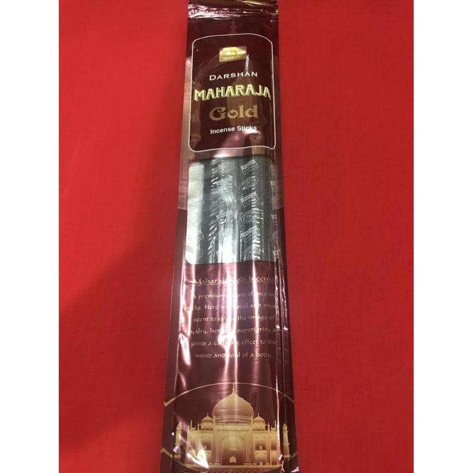 Dupa India Aromaterapi Red Bathi Darshan Maharaja Gold 50 stick